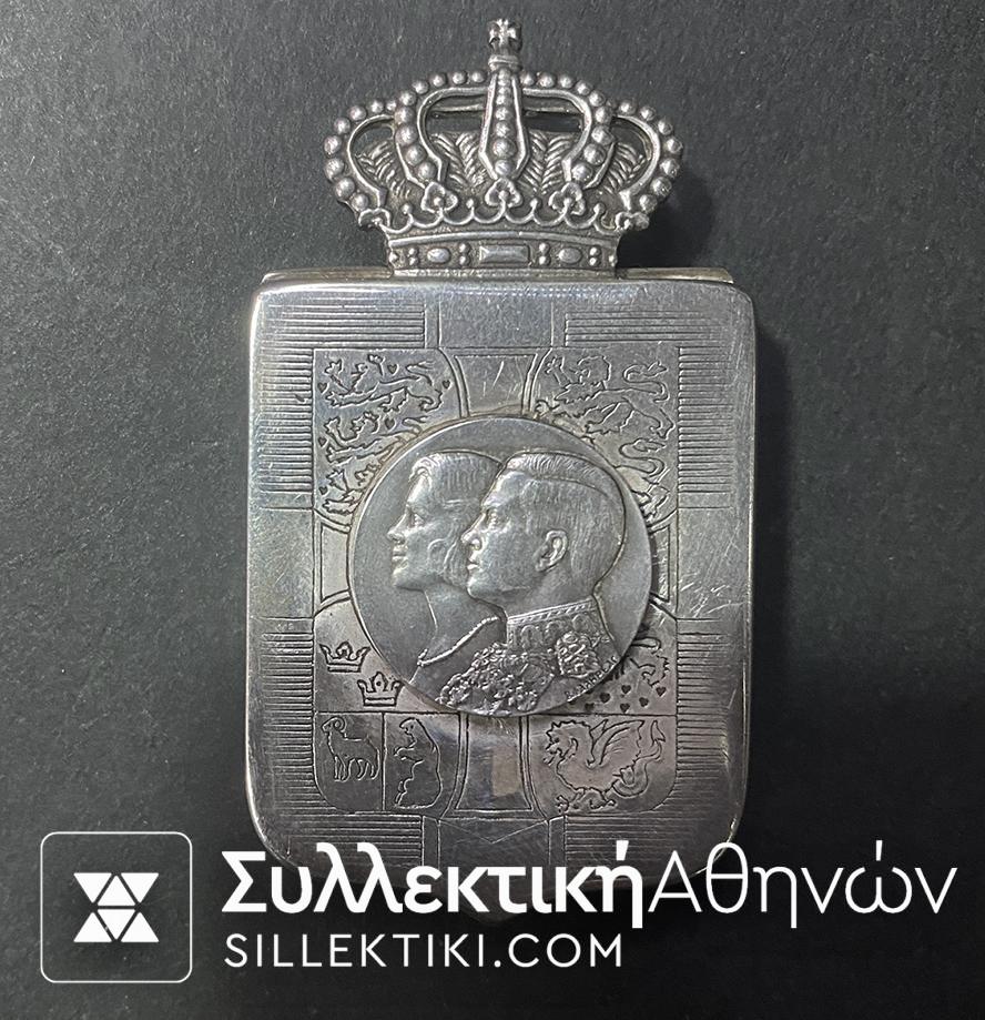 Βασιλική Μπομπονιέρα Γάμου Κων/νου - Άννας Μαρίας 1964 Σε πολύ καλή κατάσταση